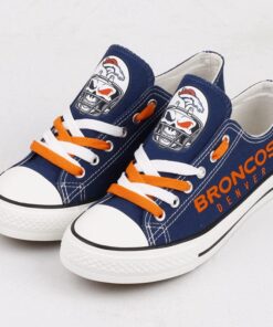 Denver Broncos Low Top Canvas Sport Sneakers Shoes For Men Women Fans