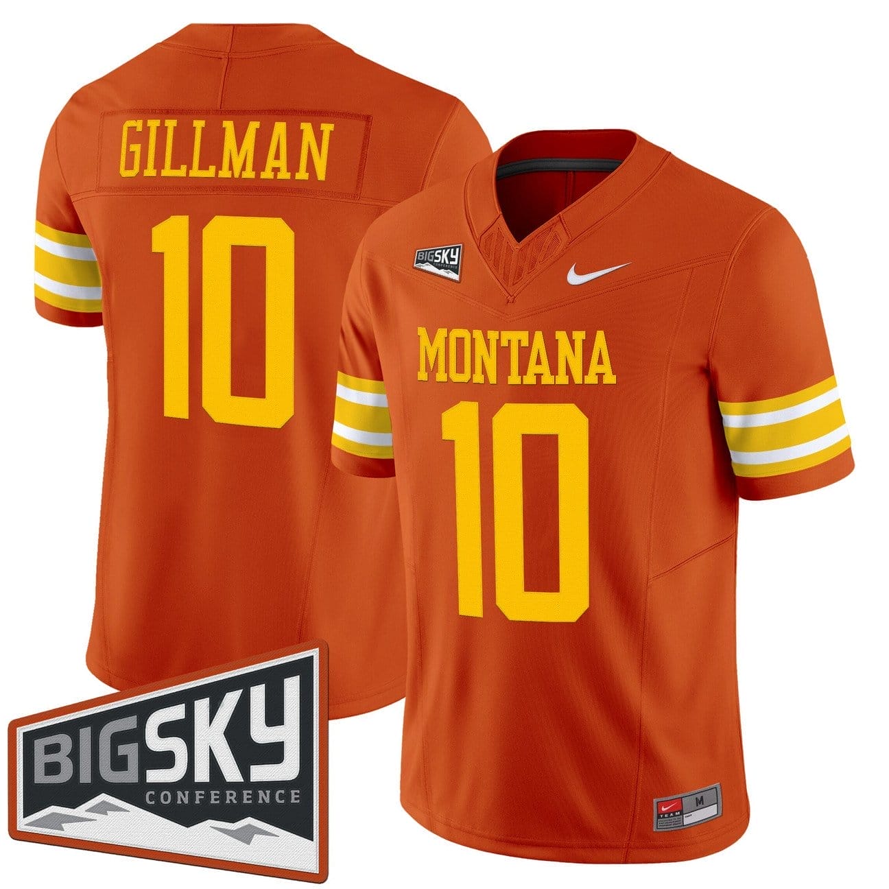 Eli Gillman Jersey #10 Montana Grizzlies 1995 Throwback Vapor Limited Stitched - Image 2
