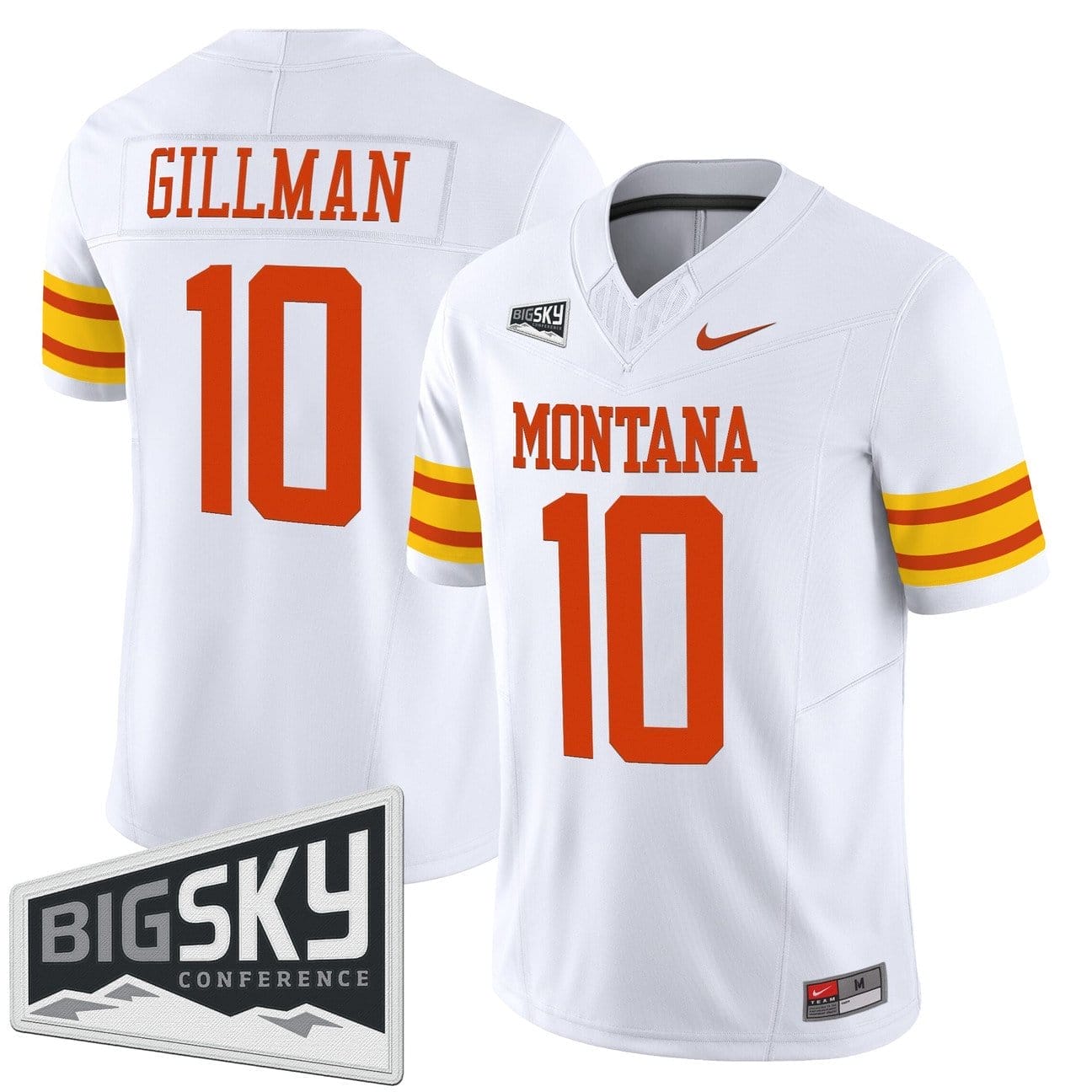 Eli Gillman Jersey #10 Montana Grizzlies 1995 Throwback Vapor Limited Stitched - Image 3