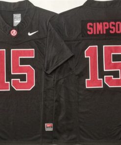 Georgia Bulldogs #15 Ty Simpson Jersey F.U.S.E. Football Stitched