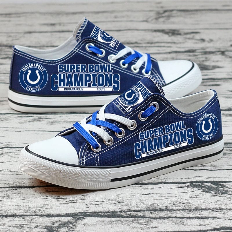 Indianapolis Colts Sport Sneakers Shoes For Men Women Fans - Image 4