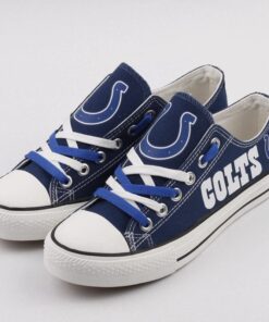 Indianapolis Colts Low Top Canvas Sport Sneakers Shoes For Men Women Fans