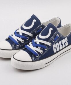 Alternative view of Indianapolis Colts Low Top Canvas Sport Sneakers Shoes For Men Women Fans