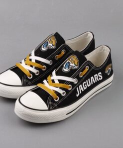 Jacksonville Jaguars Low Top Canvas Sport Sneakers Shoes For Men Women Fans