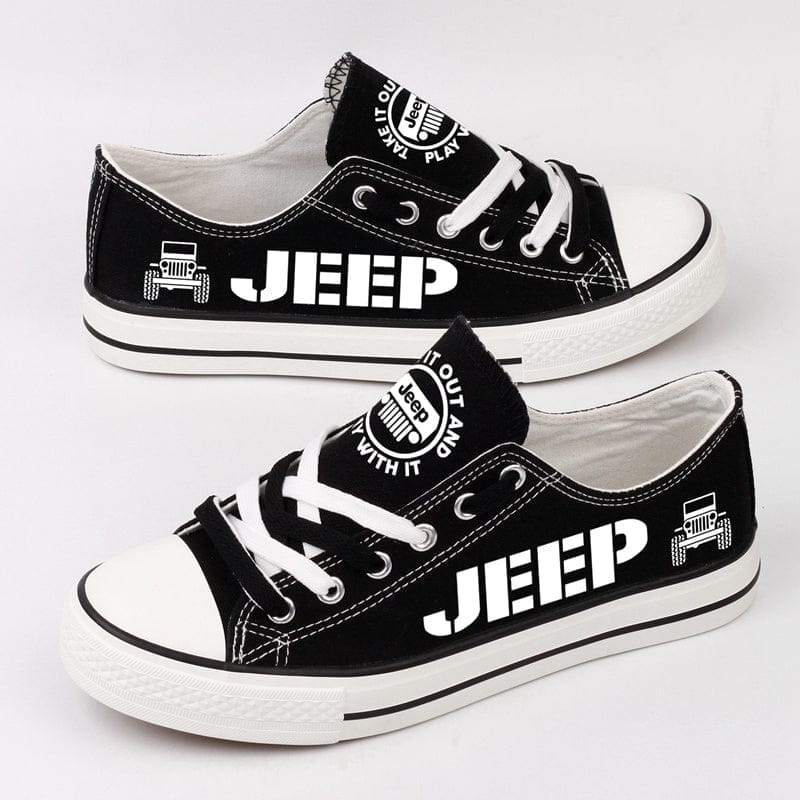 Jeep Canvas Sneakers Shoes For Men Women Fans