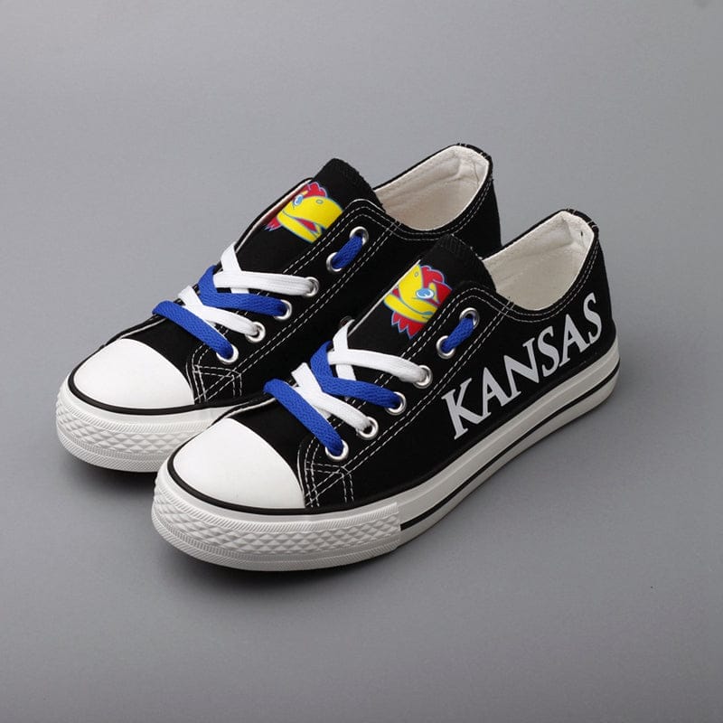 Kansas Jayhawks-secondary Sport Sneakers Shoes For Men Women Fans - Image 2