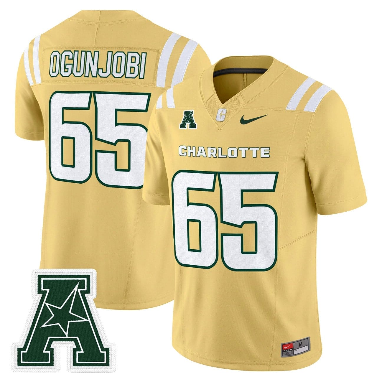 Larry Ogunjobi Jersey #65 Charlotte 49ers 2025 Vapor Limited Stitched - Image 3