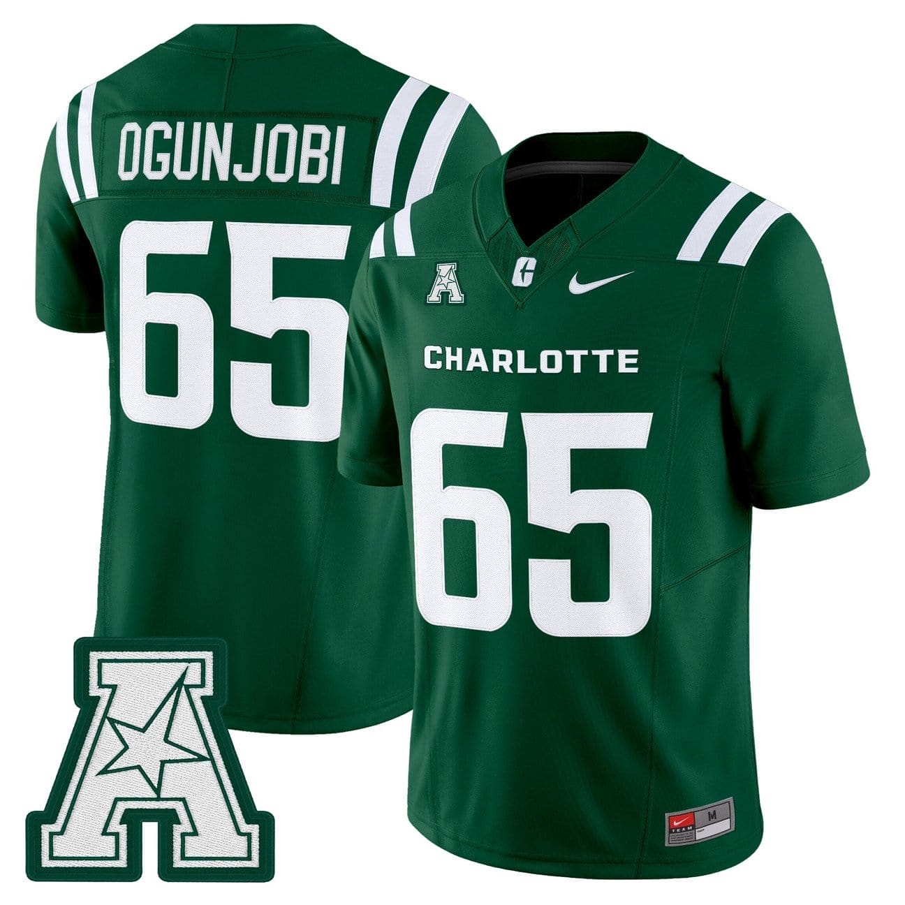 Larry Ogunjobi Jersey #65 Charlotte 49ers 2025 Vapor Limited Stitched - Image 5