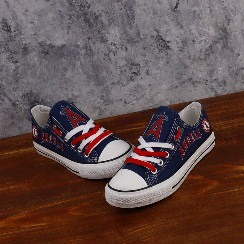 Los Angeles Angels Limited Print Low Top Canvas Shoes Sport Sneakers For Men Women Fans - Image 3