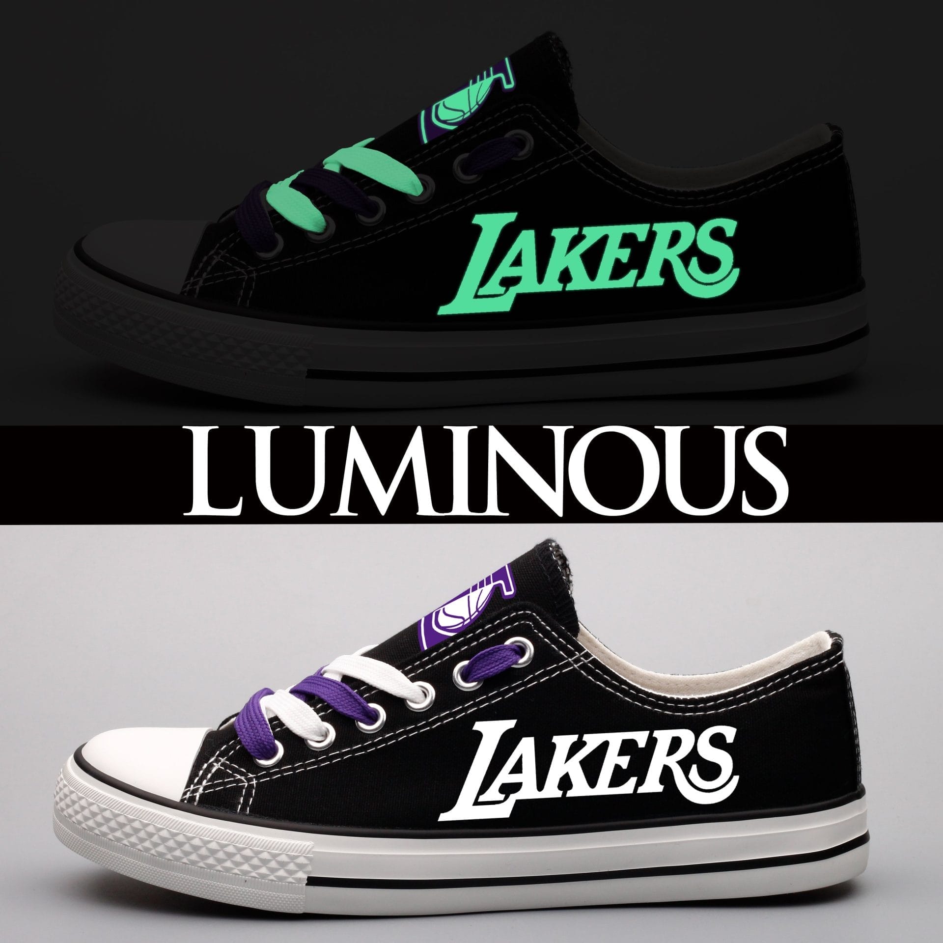 Los Angeles Lakers Atlanta Hawks Sport Sneakers Shoes For Men Women Fans