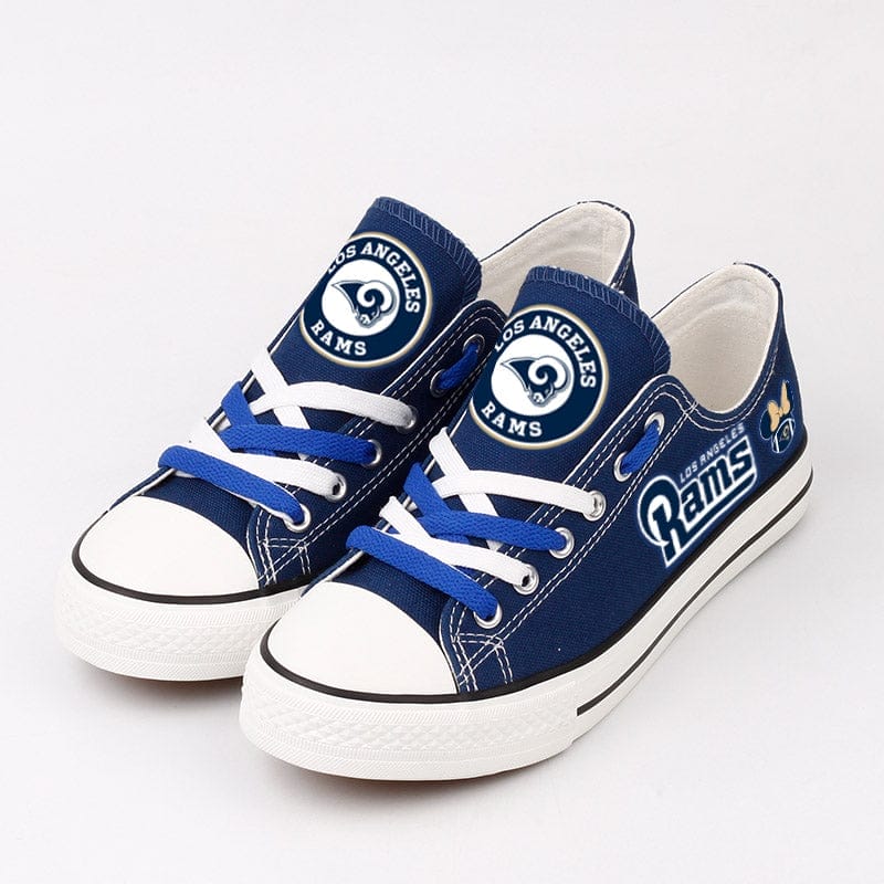 Los Angeles Rams Low Top Canvas Sport Sneakers Shoes For Men Women Fans - Image 2