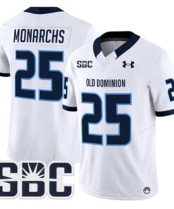 Monarchs Jersey #25 Old Dominion Monarchs 2025 Vapor Limited Stitched White