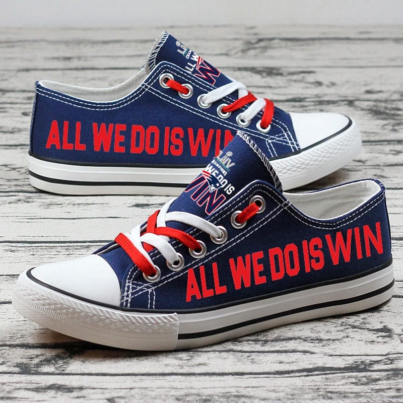 New England Patriots Low Top Canvas Sport Sneakers Shoes For Men Women Fans - Image 8