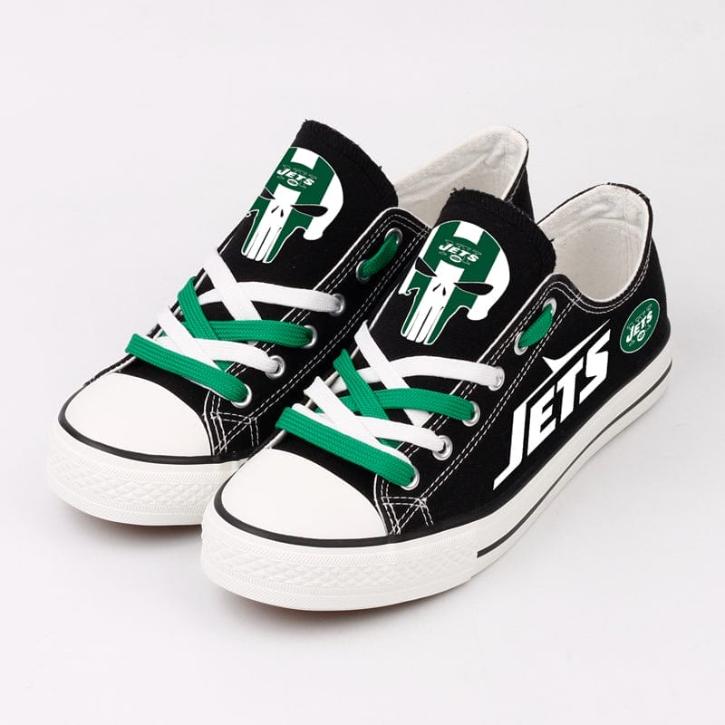 New York Jets Low Top Canvas Sport Sneakers Shoes For Men Women Fans - Image 4