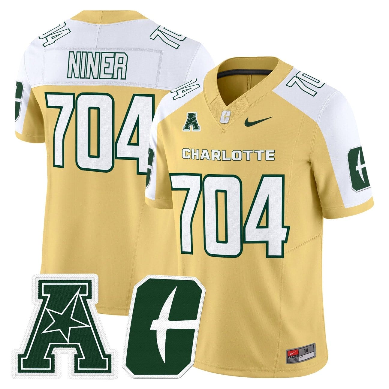 Niner Jersey #704 Charlotte 49ers 2025 Vapor Limited Stitched - Image 2