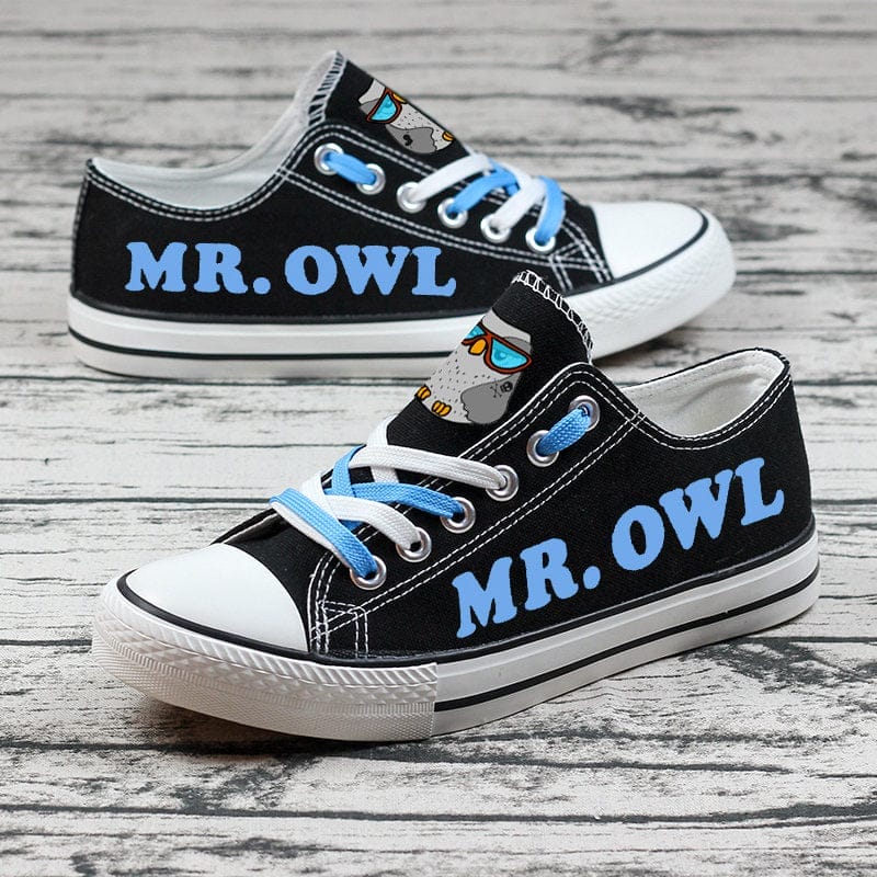 Owl Canvas Sneakers Shoes For Men Women Fans