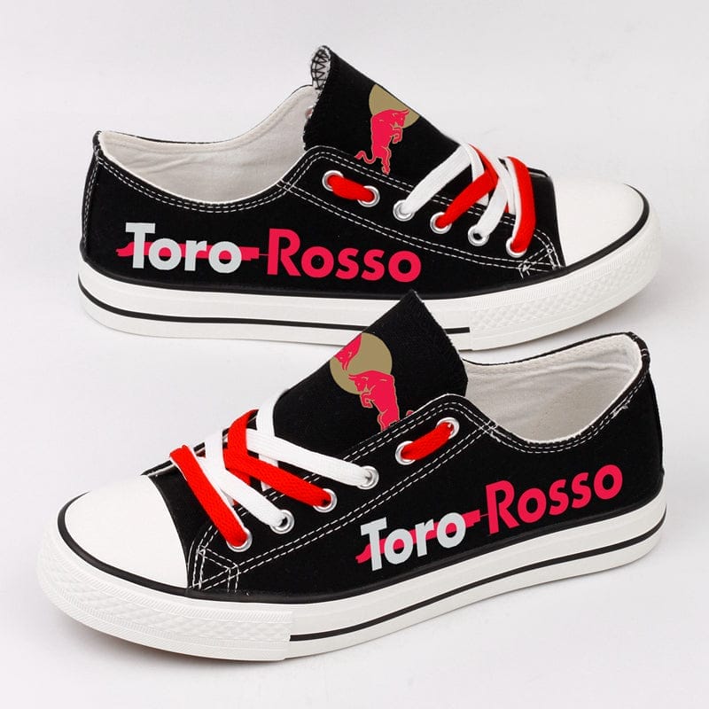 Red Bull Toro Rosso Honda Canvas Sneakers Shoes For Men Women Fans