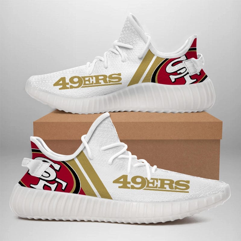 San Francisco 49ers NFL 350v Yeezy Sneakers For Men Women Fans