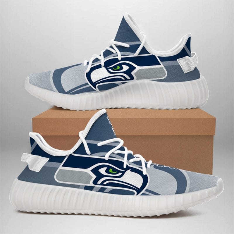 Seattle Seahawks NFL 350v Yeezy Sneakers For Men Women Fans - Image 2