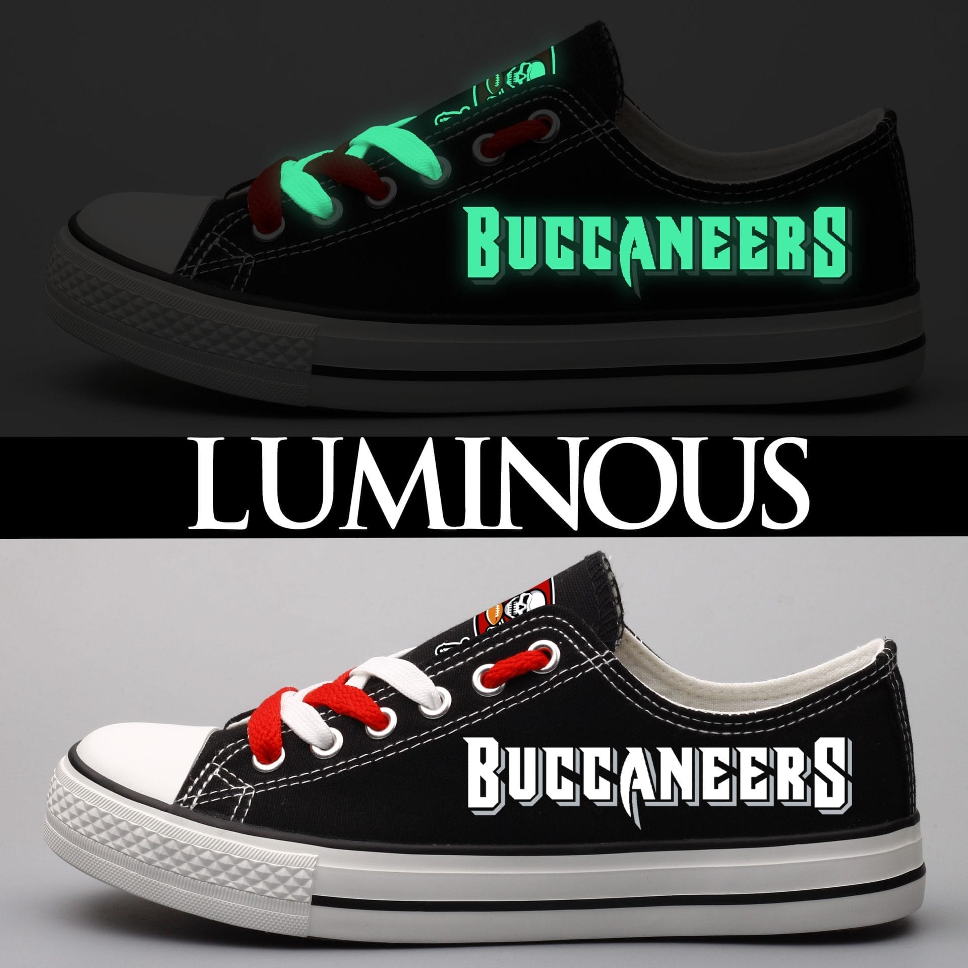 Tampa Bay Buccaneers Low Top Canvas Sport Sneakers Shoes For Men Women Fans - Image 3