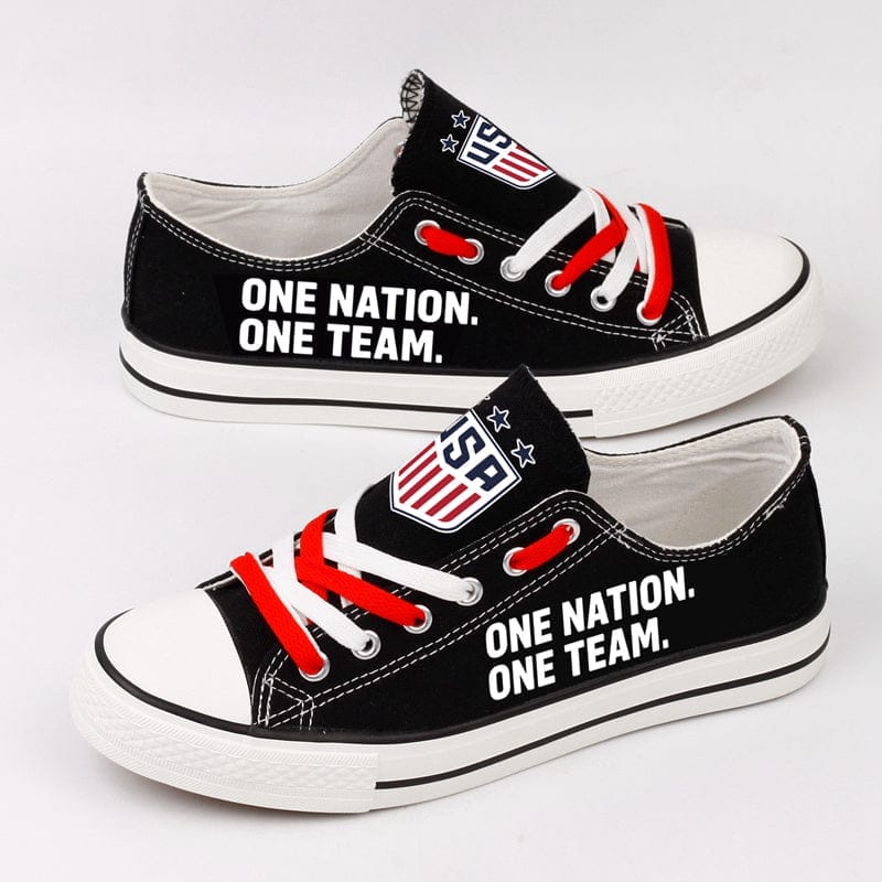 United States Low Top Canvas Sport Sneakers Shoes For Men Women Fans - Image 2