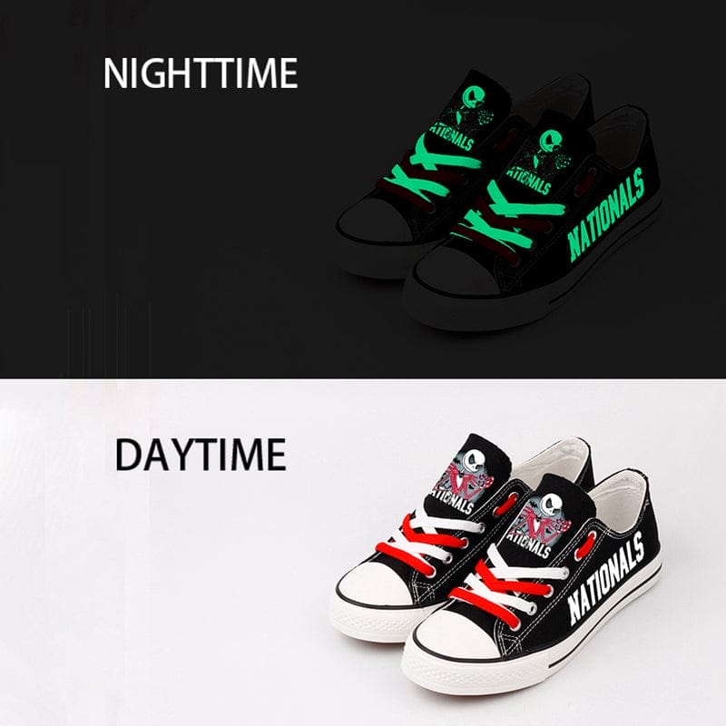 Washington Nationals Limited Print Low Top Canvas Shoes Sport Sneakers For Men Women Fans - Image 3