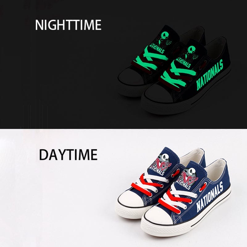 Washington Nationals Limited Print Low Top Canvas Shoes Sport Sneakers For Men Women Fans - Image 2