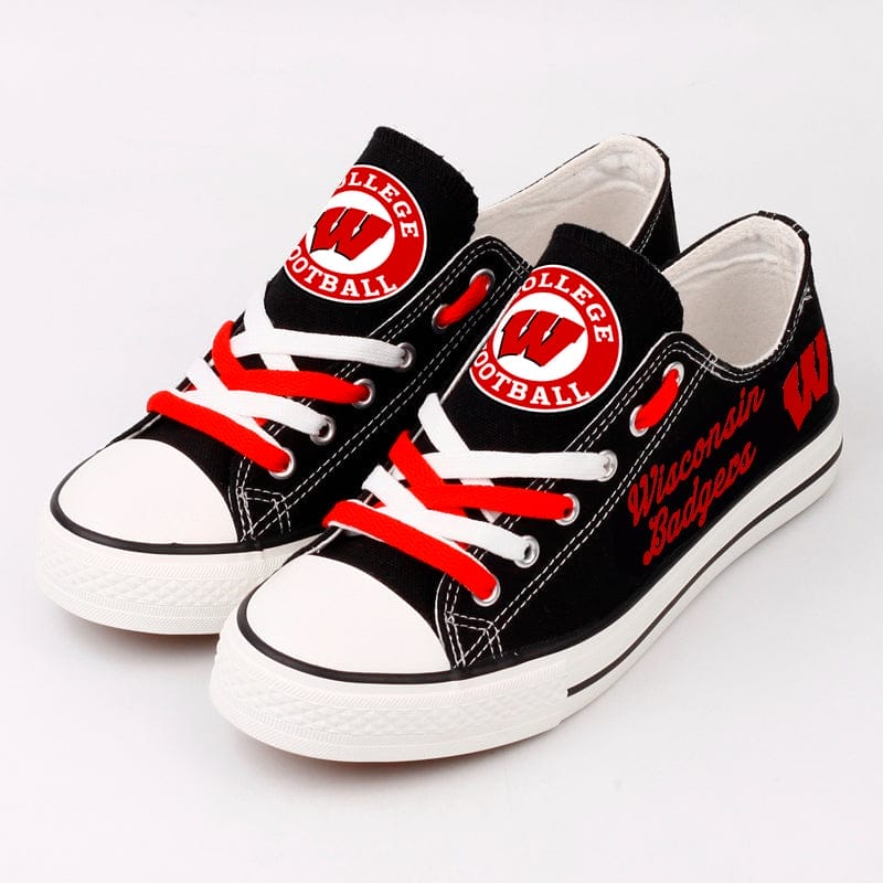 Wisconsin Badgers Sport Sneakers Shoes For Men Women Fans - Image 5