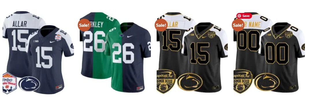 Custom Penn State jersey