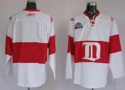 Custom Detroit Red Wings Jersey Name And Number White Winter Classic