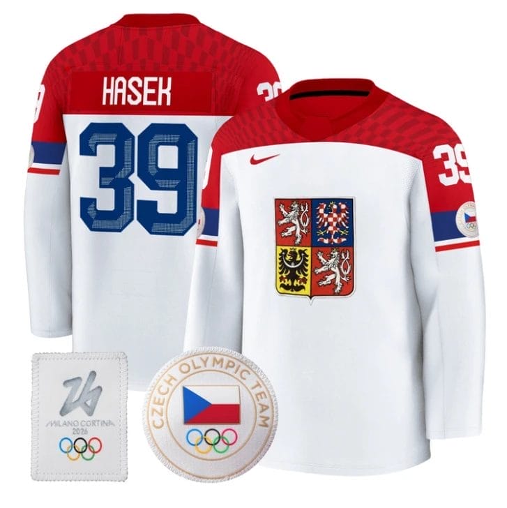 Dominik Hasek Jersey #39 Czechia Olympic 2026 Premium Hockey All Stitched - Image 2