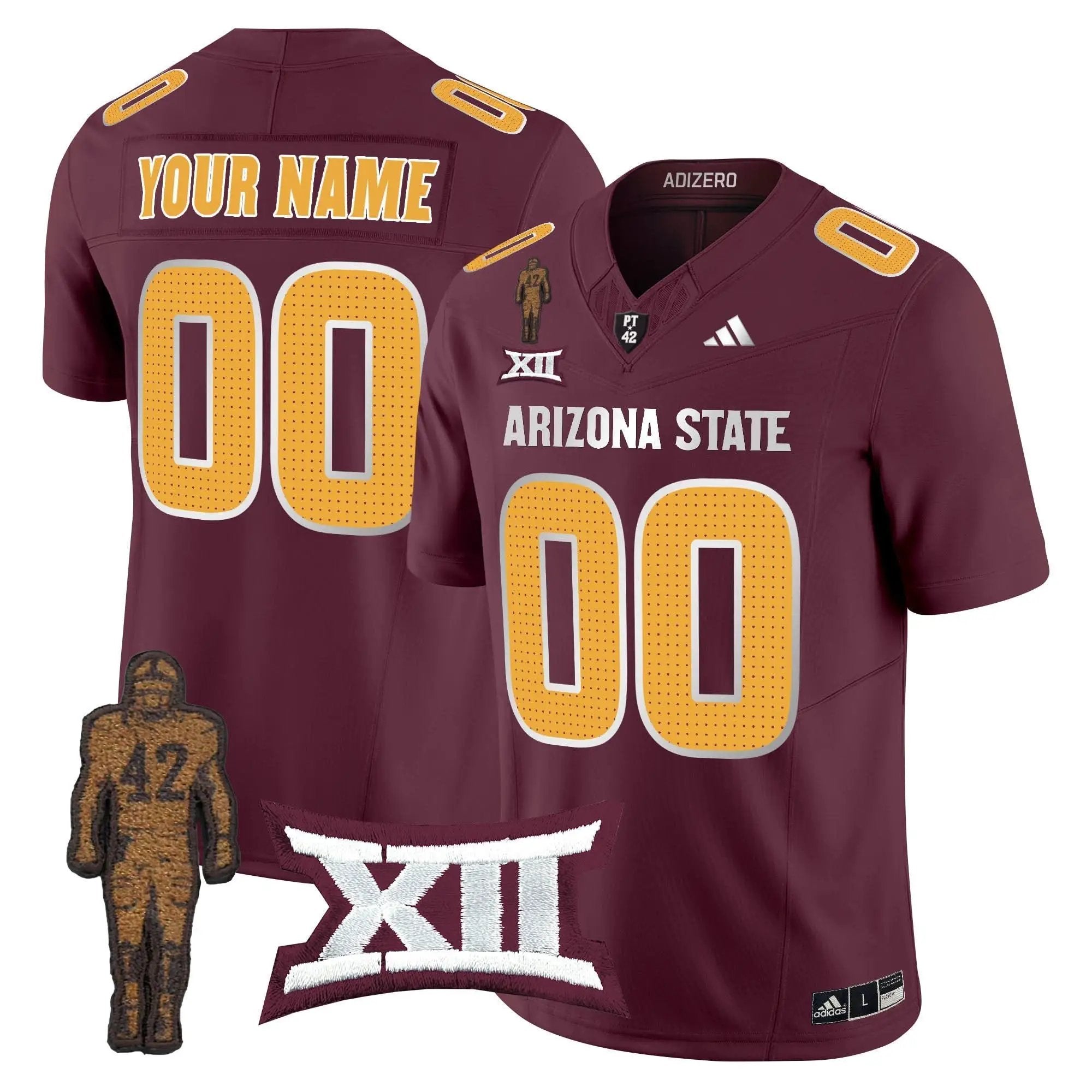 ASSD 2024 Pat Tillman Honoring Patch Vapor Limited Custom Jersey V2 by Arizona State Sun Devils