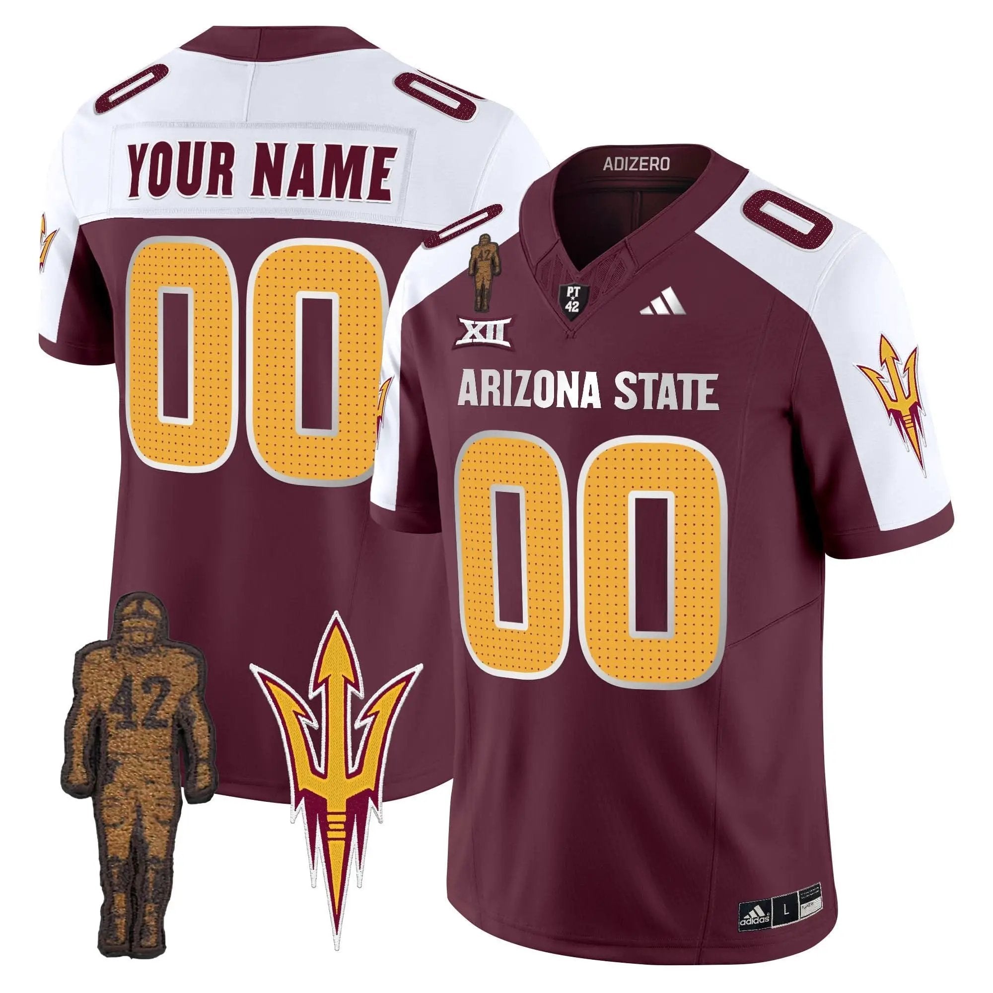 ASSD 2024 Pat Tillman Honoring Patch Vapor Limited Custom Jersey V2 by Arizona State Sun Devils