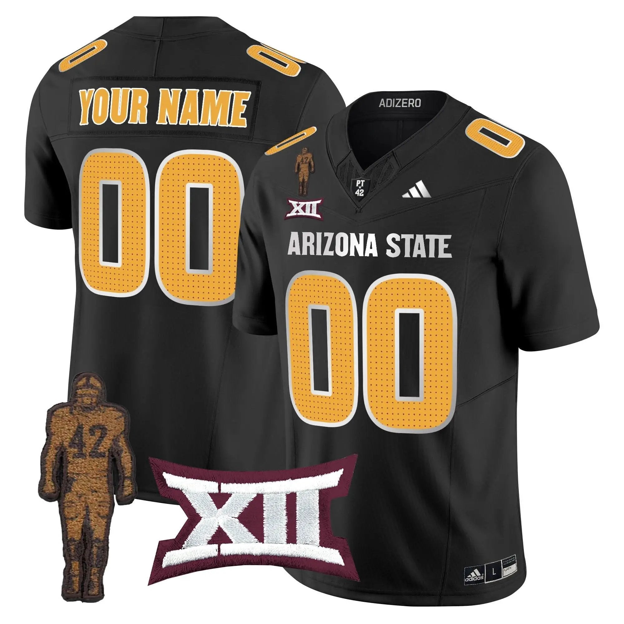 ASSD 2024 Pat Tillman Honoring Patch Vapor Limited Custom Jersey V2 by Arizona State Sun Devils