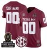 Aggies 2025 Playoff First Round Vapor Limited Custom Jersey by Texas A&M Aggies