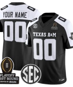 Aggies 2025 Playoff First Round Vapor Limited Custom Jersey by Texas A&M Aggies