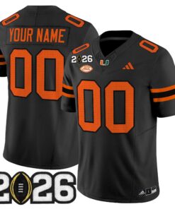 Miami Hurricanes 2026 CFP Final Patch Vapor Limited Custom Jersey - All Stitched by Digigearus