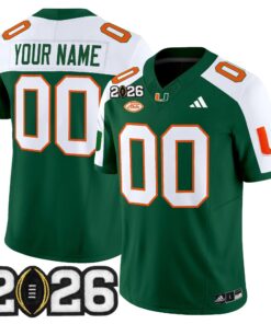 Miami Hurricanes 2026 CFP Final Patch Vapor Limited Custom Jersey - All Stitched by Digigearus