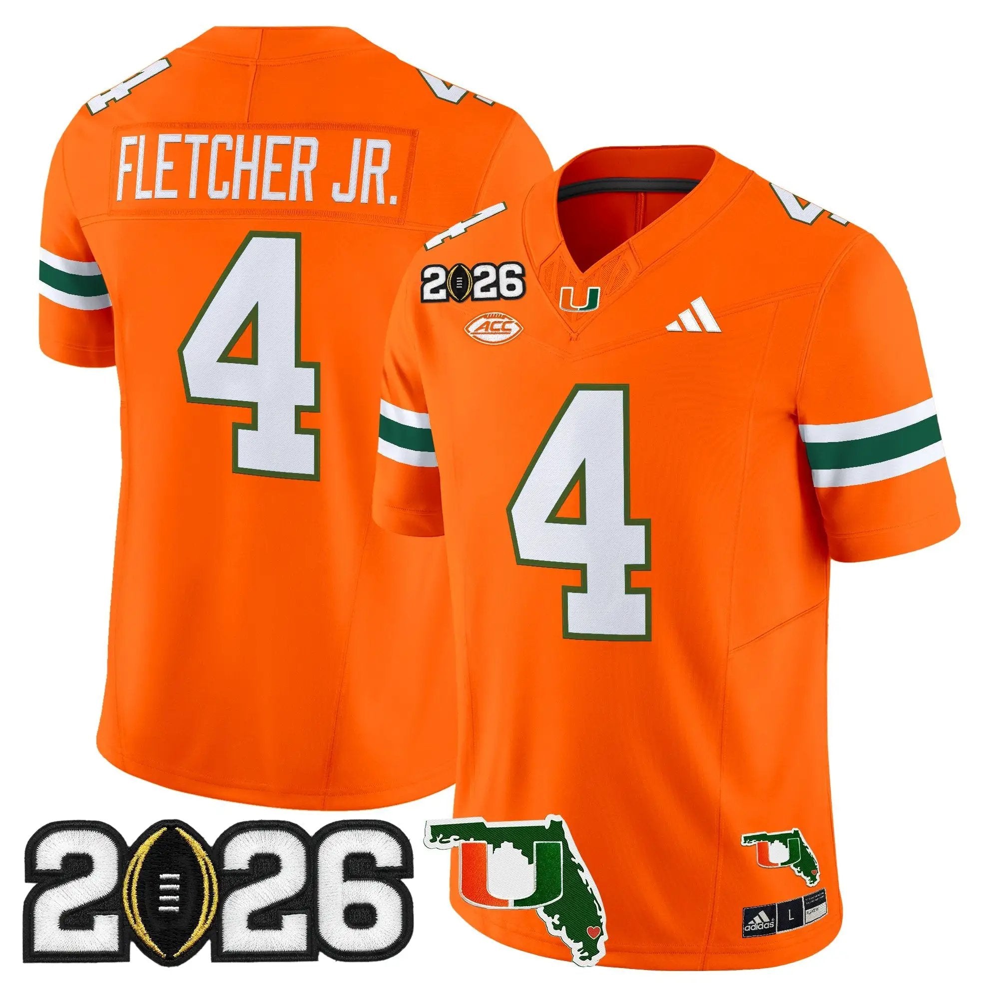Miami Hurricanes 2026 CFP Final & Florida Patch Vapor Limited Jersey - All Stitched by Digigearus