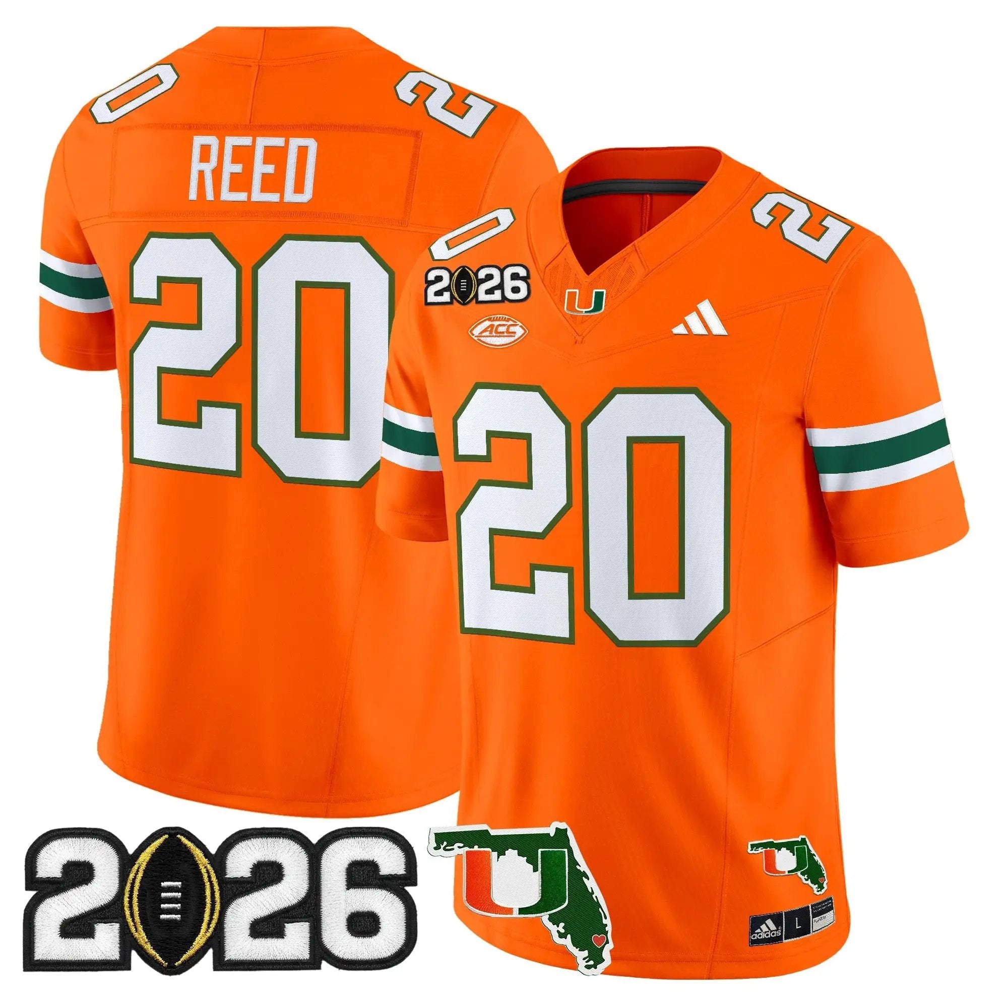 Miami Hurricanes 2026 CFP Final & Florida Patch Vapor Limited Jersey - All Stitched by Digigearus
