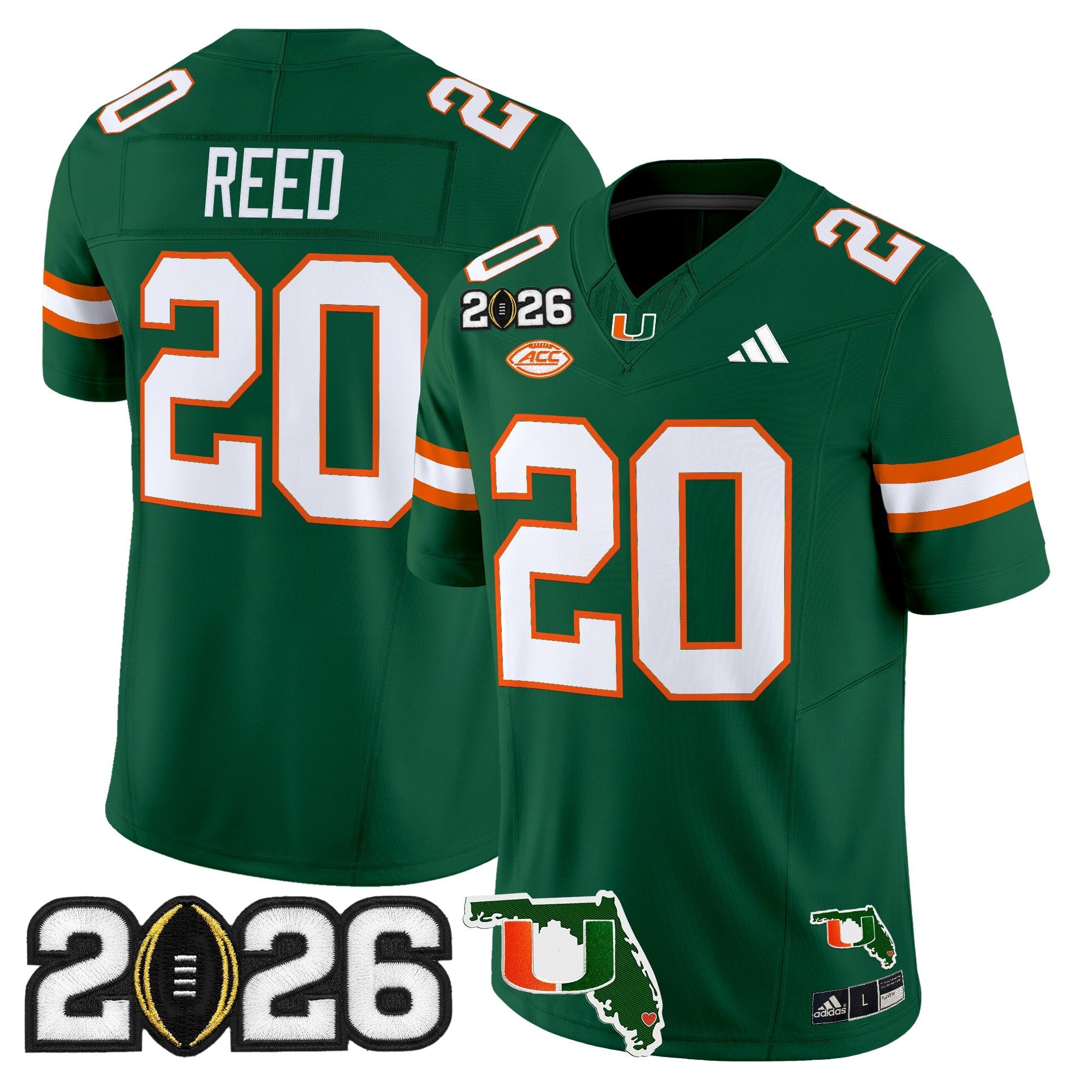 Miami Hurricanes 2026 CFP Final & Florida Patch Vapor Limited Jersey - All Stitched by Digigearus