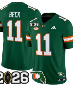 Miami Hurricanes 2026 CFP Final & Florida Patch Vapor Limited Jersey - All Stitched by Digigearus