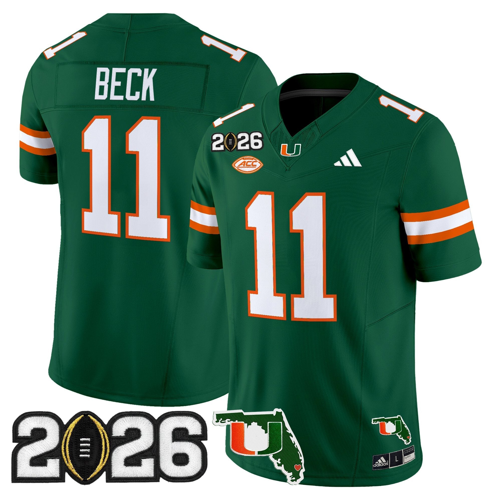 Miami Hurricanes 2026 CFP Final & Florida Patch Vapor Limited Jersey - All Stitched by Digigearus