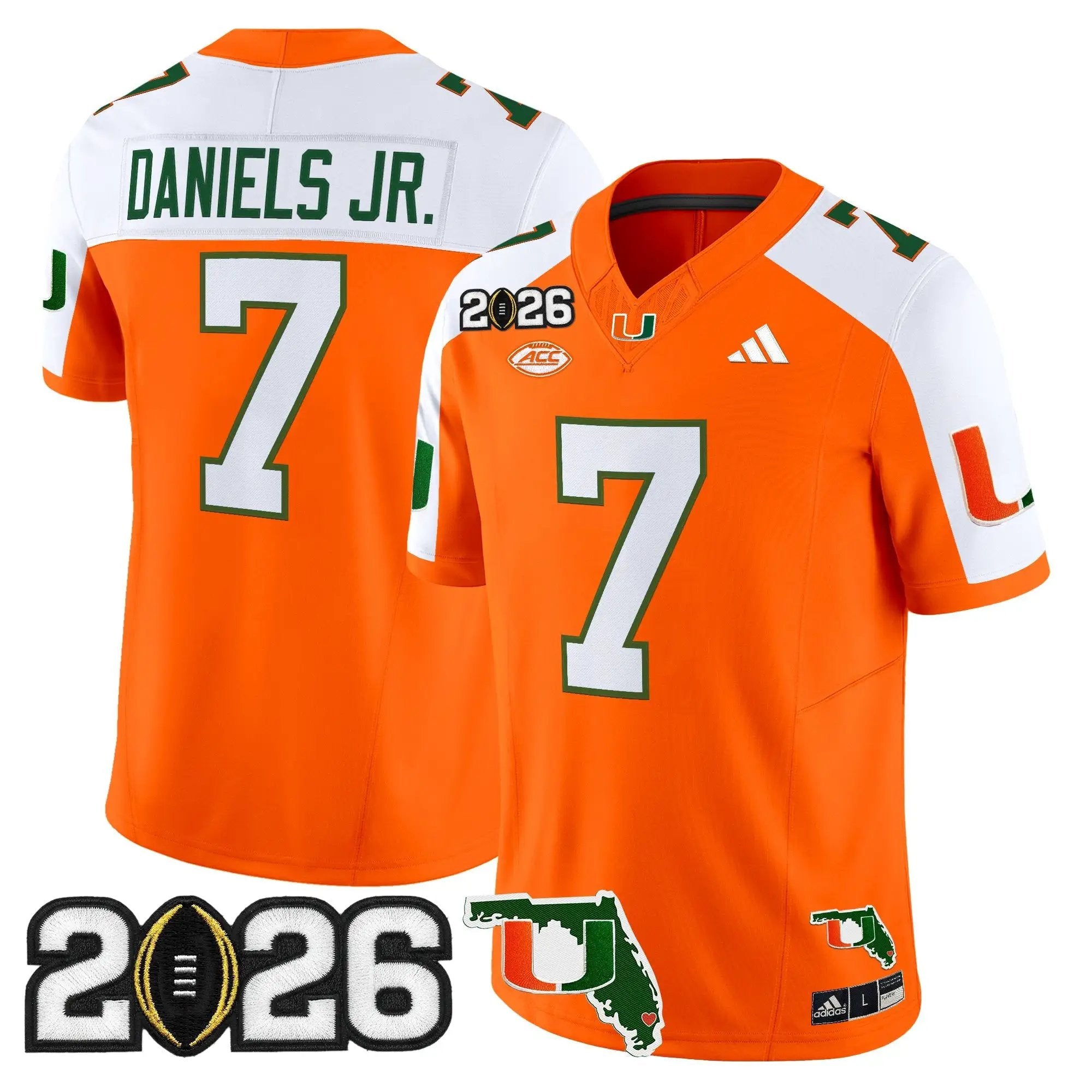 Miami Hurricanes 2026 CFP Final & Florida Patch Vapor Limited Jersey - All Stitched by Digigearus
