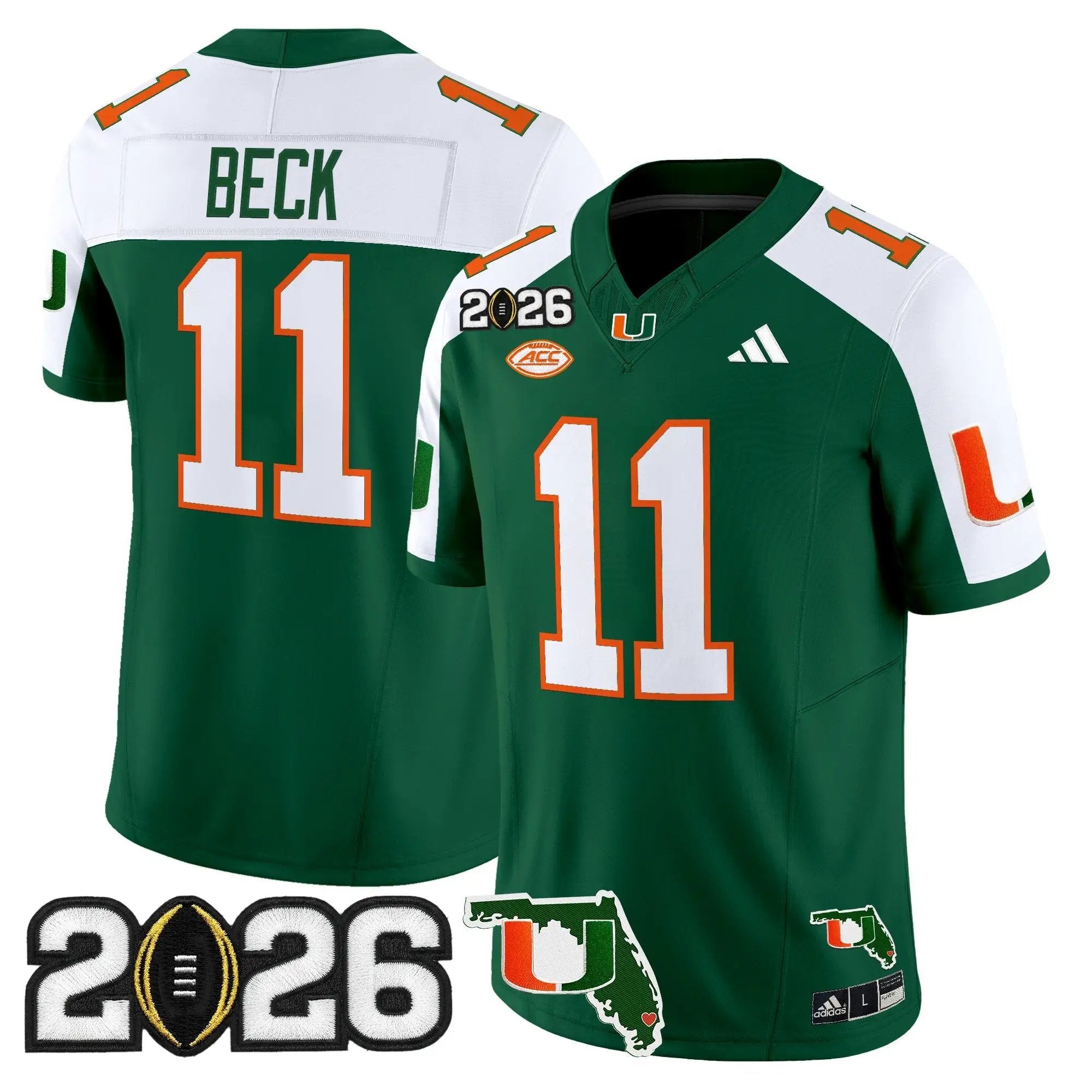 Miami Hurricanes 2026 CFP Final & Florida Patch Vapor Limited Jersey - All Stitched by Digigearus