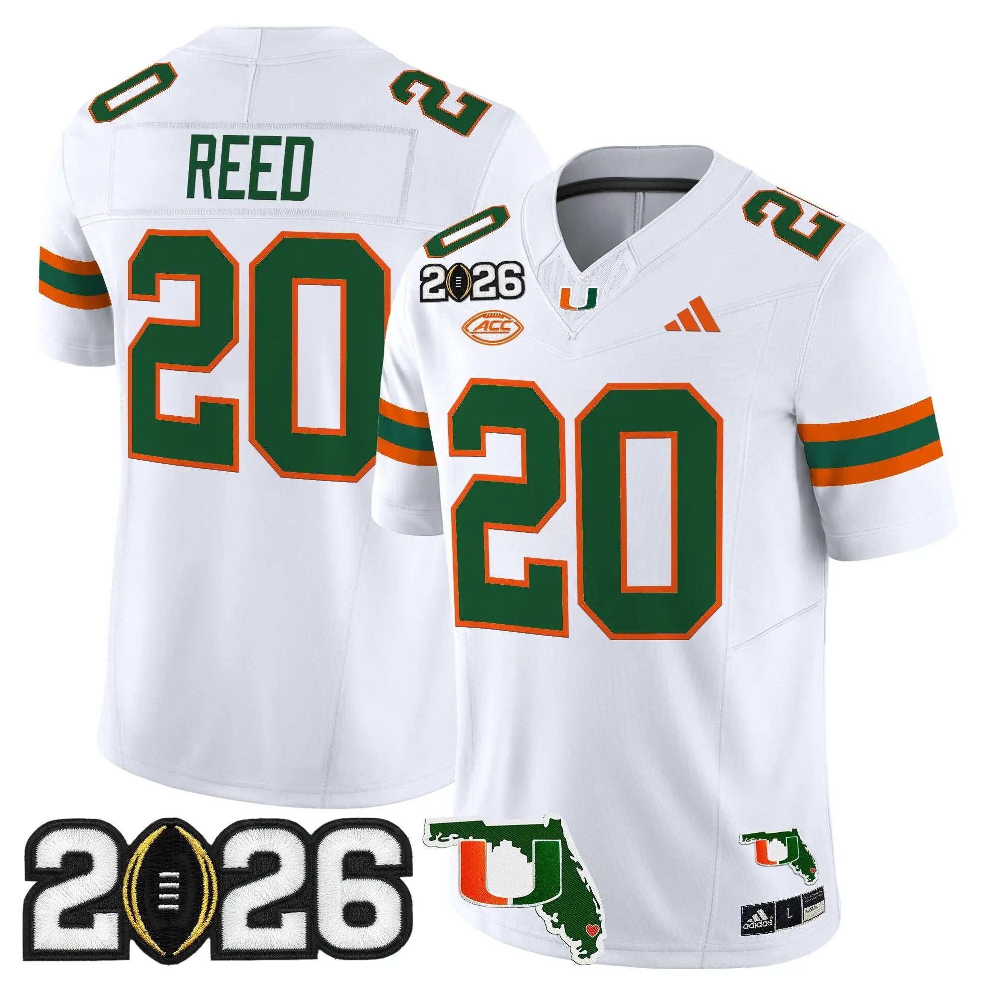 Miami Hurricanes 2026 CFP Final & Florida Patch Vapor Limited Jersey - All Stitched by Digigearus