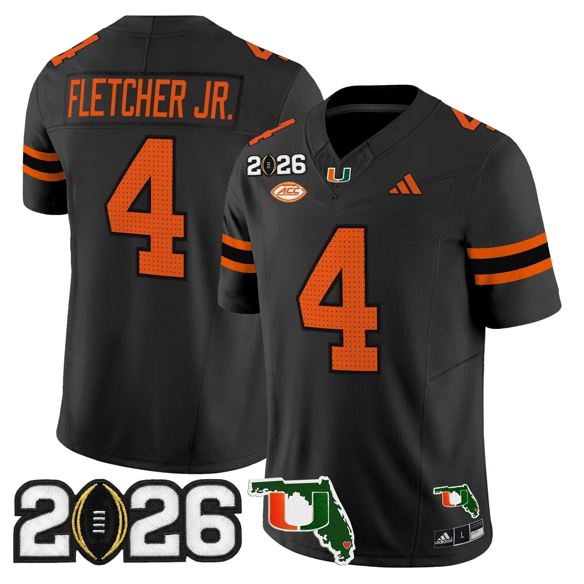 Miami Hurricanes 2026 CFP Final & Florida Patch Vapor Limited Jersey - All Stitched by Digigearus