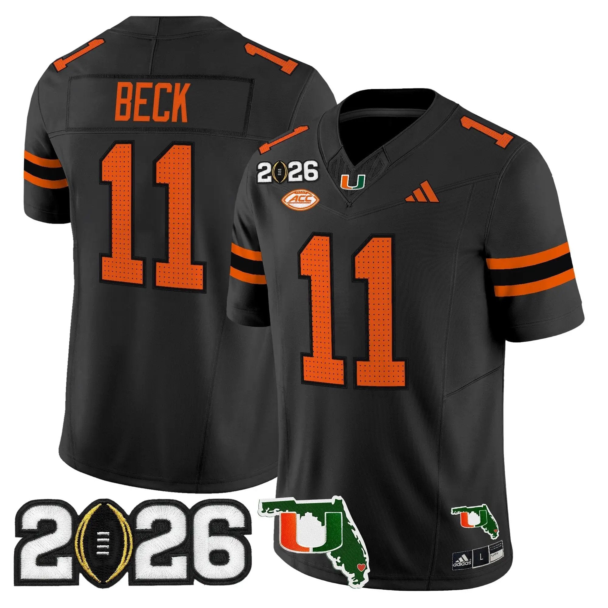 Miami Hurricanes 2026 CFP Final & Florida Patch Vapor Limited Jersey - All Stitched by Digigearus