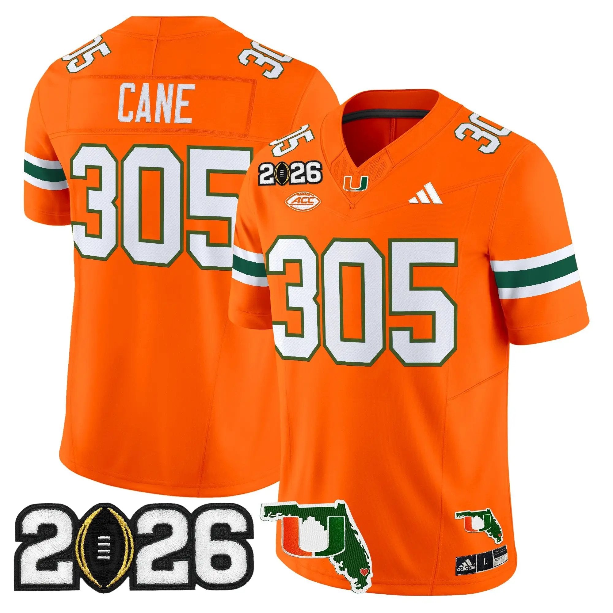 Miami Hurricanes 2026 CFP Final & Florida Patch Vapor Limited Jersey - All Stitched by Digigearus