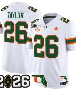 Miami Hurricanes 2026 CFP Final & Florida Patch Vapor Limited Jersey - All Stitched by Digigearus
